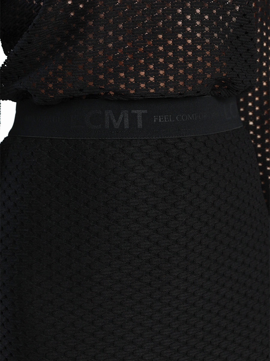 Юбка ажурной вязки с эластичным поясом